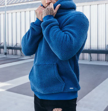 Sweat à Capuche Homme Polaire Doux et Confortable