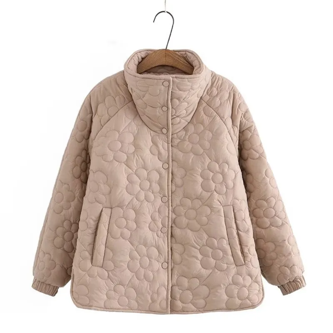 Manteau Femme Hiver Floral Élégant - LuxeStyle