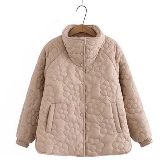 Manteau Femme Hiver Floral Élégant - LuxeStyle