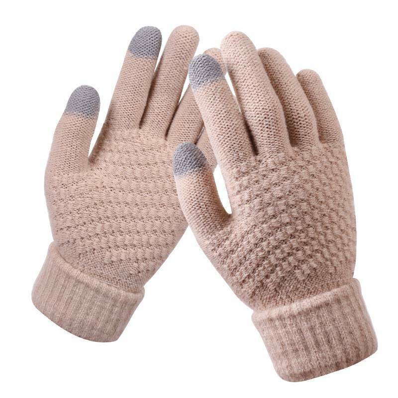 Gants Femme Hiver Douillet avec Motif Brodé
