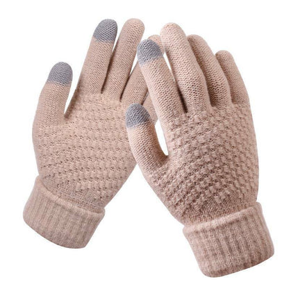 Gants Femme Hiver Douillet avec Motif Brodé
