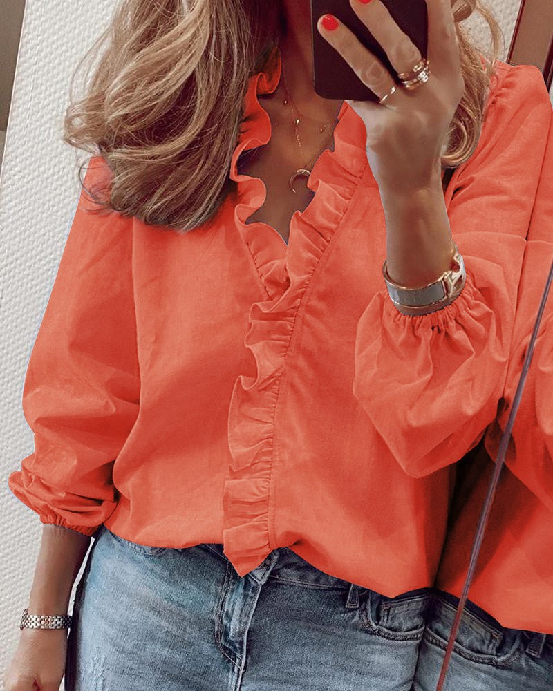 Blouse féminine légère à dentelles