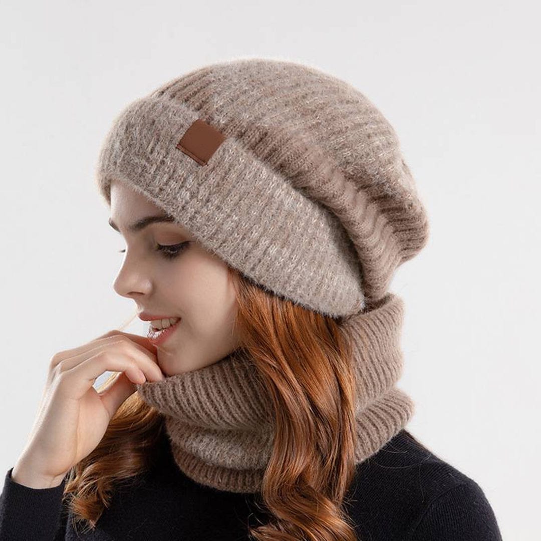 Chapeau et Écharpe Femme Hiver Douillet