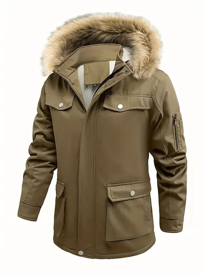 Veste Hivernale Doublée Étanche pour Homme - LuxeStyle