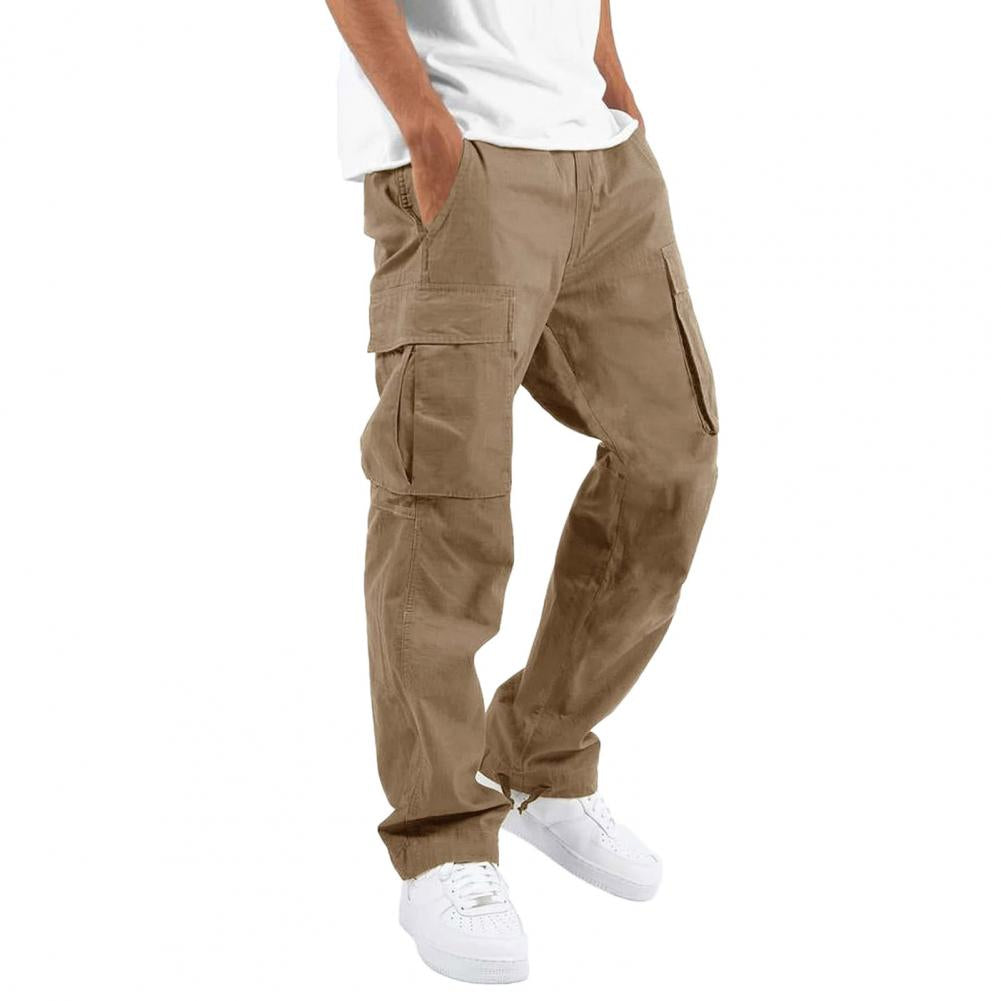 Pantalon Chino Noir Homme avec Poches Côtelées
