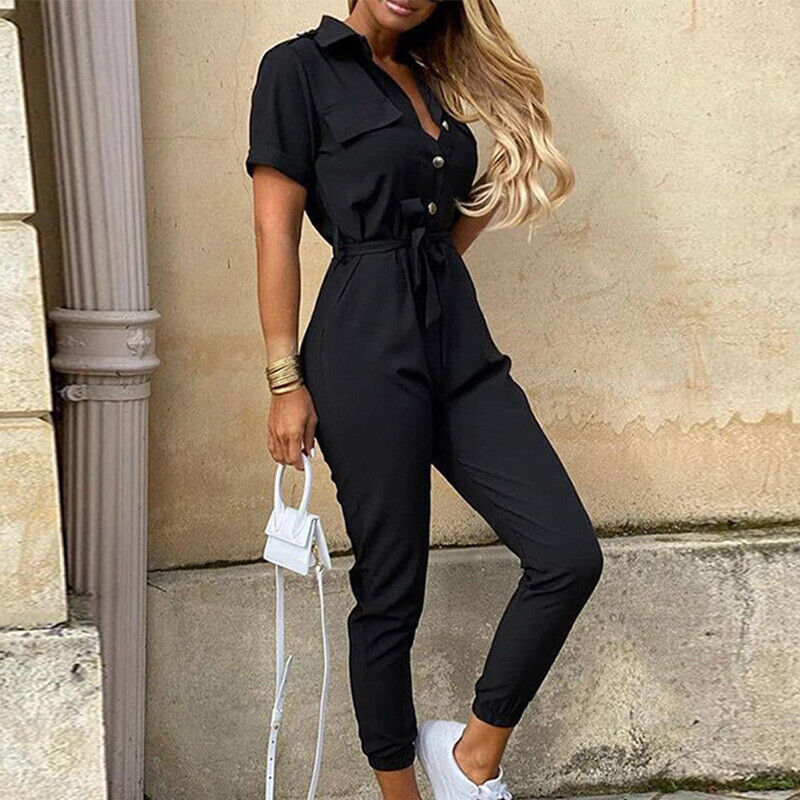 Combinaison Femme Rayée Été Décontractée