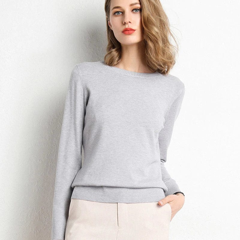 Pull Femme Noir Classique Manches Longues