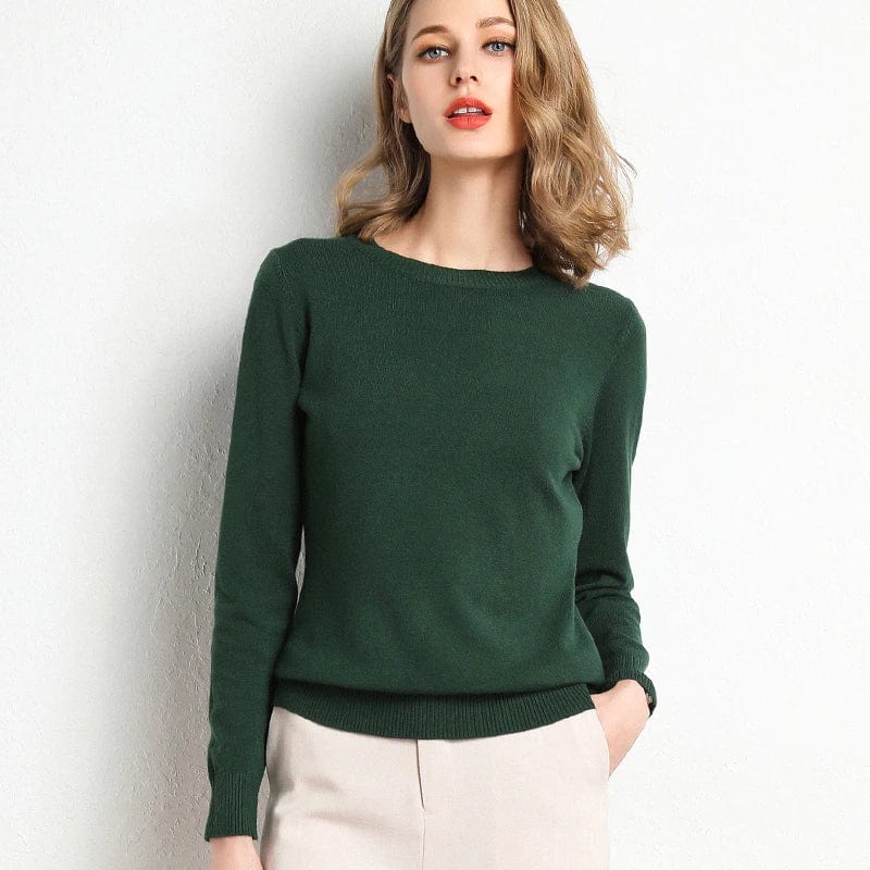 Pull Femme Noir Classique Manches Longues