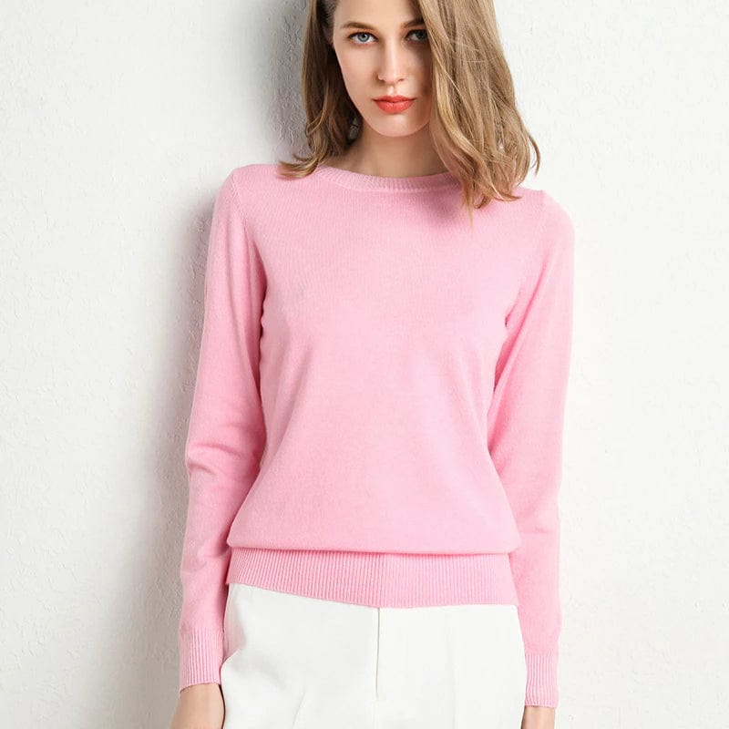 Pull Femme Noir Classique Manches Longues