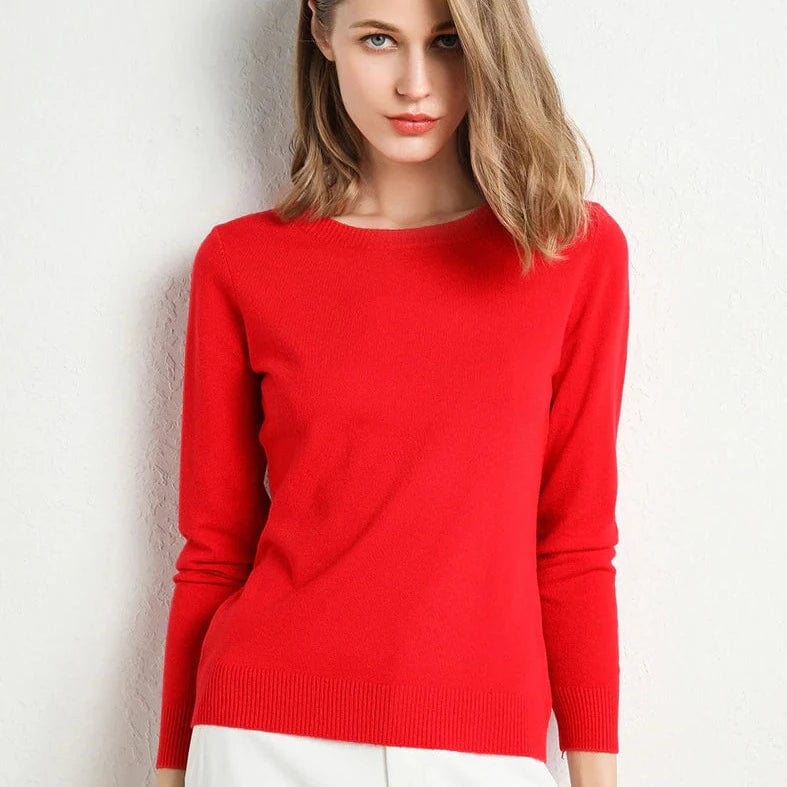 Pull Femme Noir Classique Manches Longues