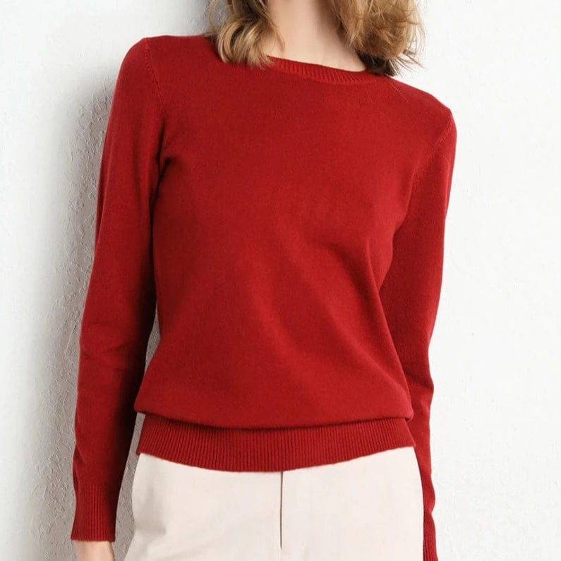 Pull Femme Noir Classique Manches Longues