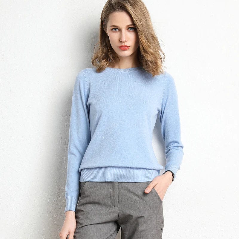 Pull Femme Noir Classique Manches Longues