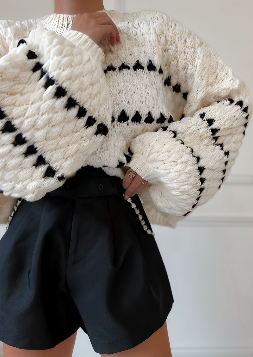 Pull Femmes Hiver Manches Longues Épais et Confortable - LuxeStyle