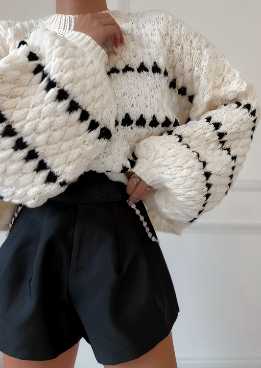 Pull Femmes Hiver Manches Longues Épais et Confortable - LuxeStyle