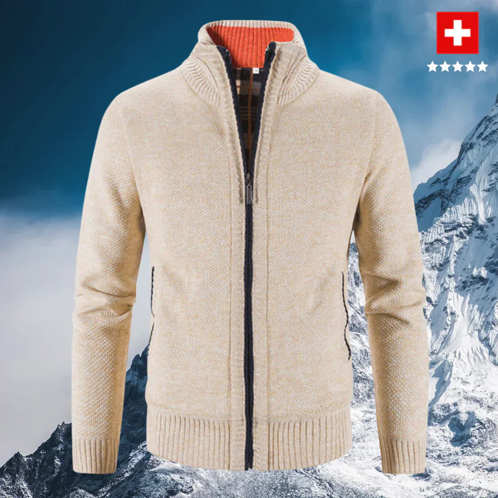 Cardigan Homme Hiver Chic avec Manches Longues