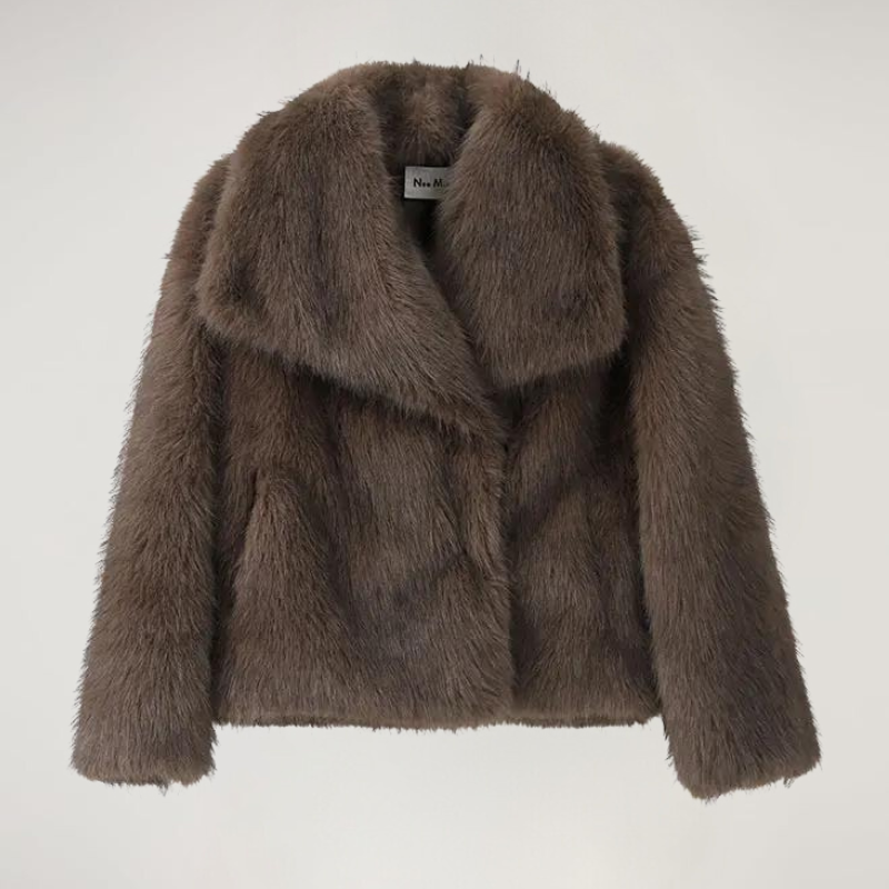 Manteau Femme Hiver Élégant – Pelisse Fausse Fourrure Douce et Chaleureuse