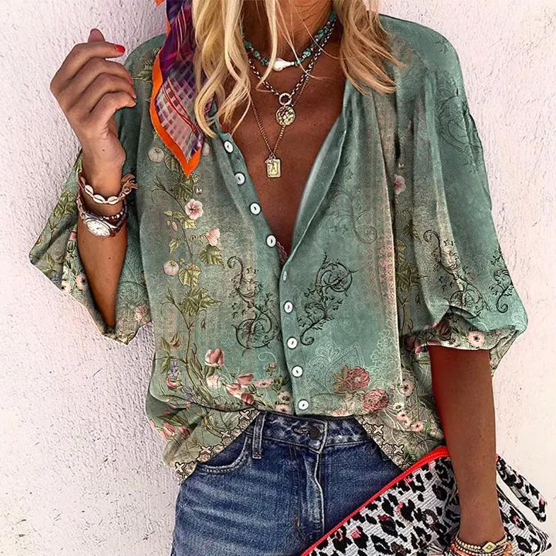 Blouse Été Legère à Manches Courtes pour Femme - LuxeStyle