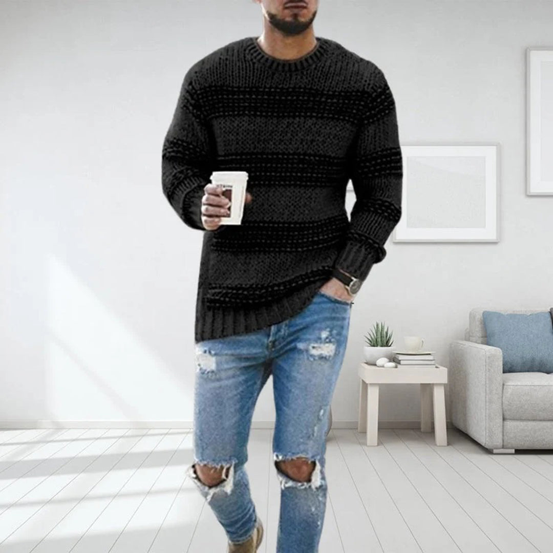 Pull Homme Hiver – Tricot Doux & Confortable au Style Classique Chic
