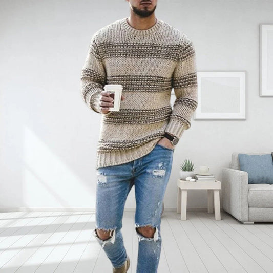 Pull Homme Hiver – Tricot Doux & Confortable au Style Classique Chic - LuxeStyle