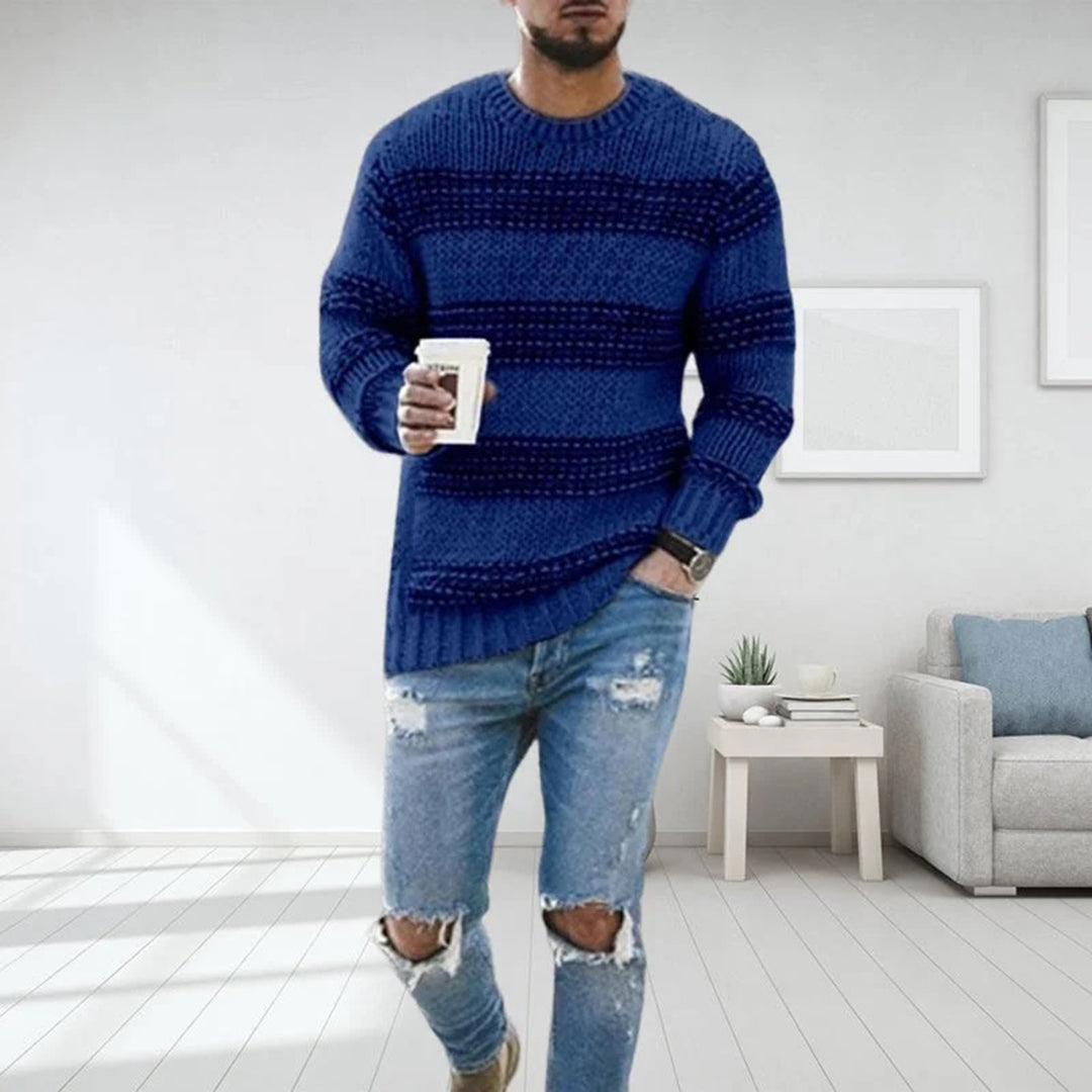 Pull Homme Hiver – Tricot Doux & Confortable au Style Classique Chic