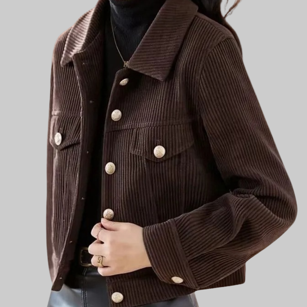 Veste Féminine Slim avec Fermeture Éclair pour Femme