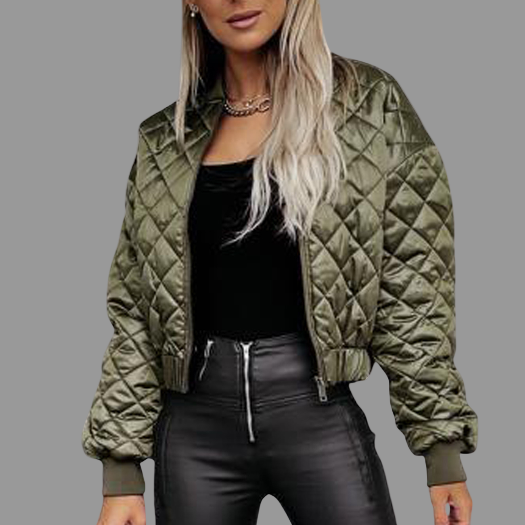 Veste Douillette à Fermeture Éclair pour Femme