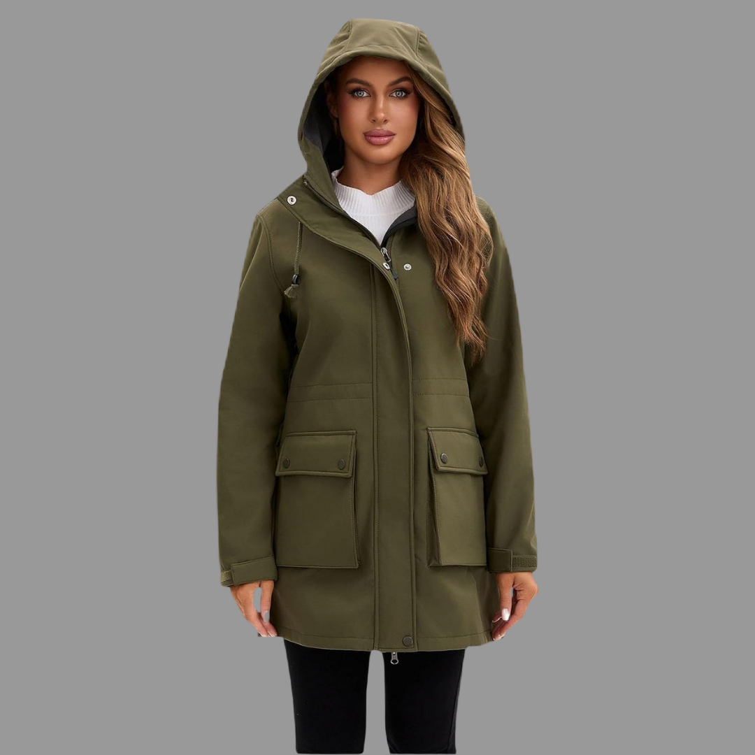 Veste Imperméable Femme avec Capuche pour Pluie et Randonnée