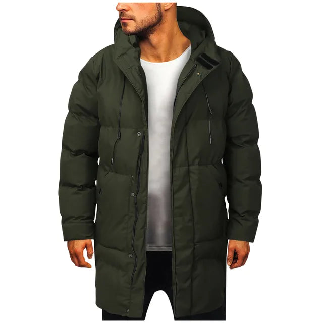 Parka Hiver Doublé Gris Homme