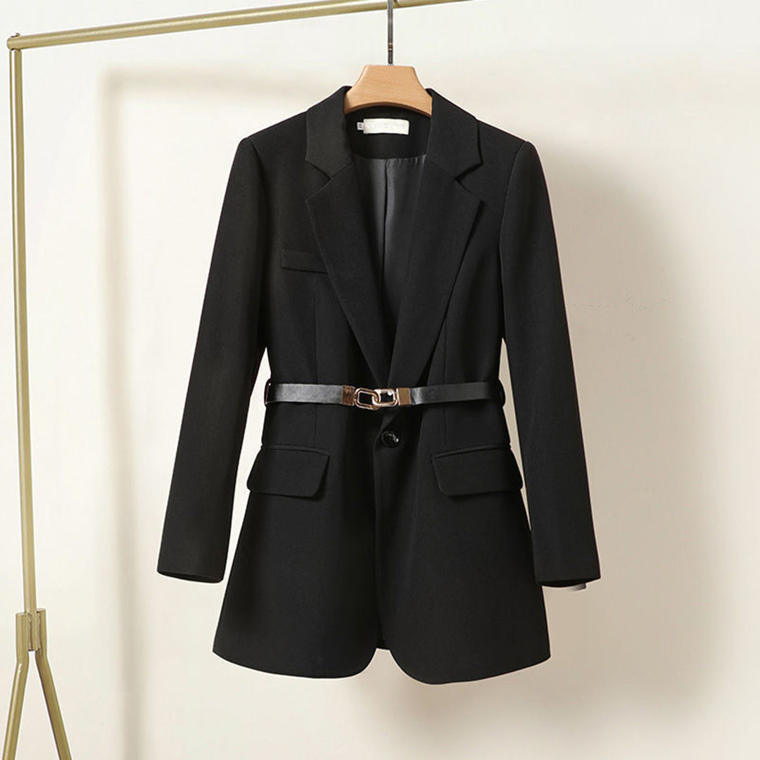 Veste Femme Chamois Élégante avec Ceinture