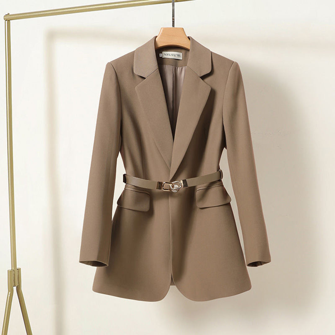 Veste Femme Chamois Élégante avec Ceinture