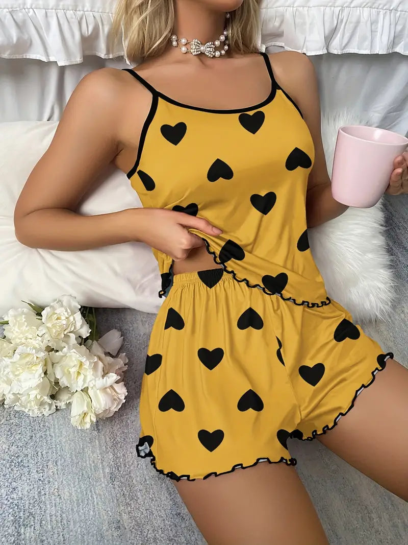 Pyjama Femme Confort Décontracté Deux Pièces