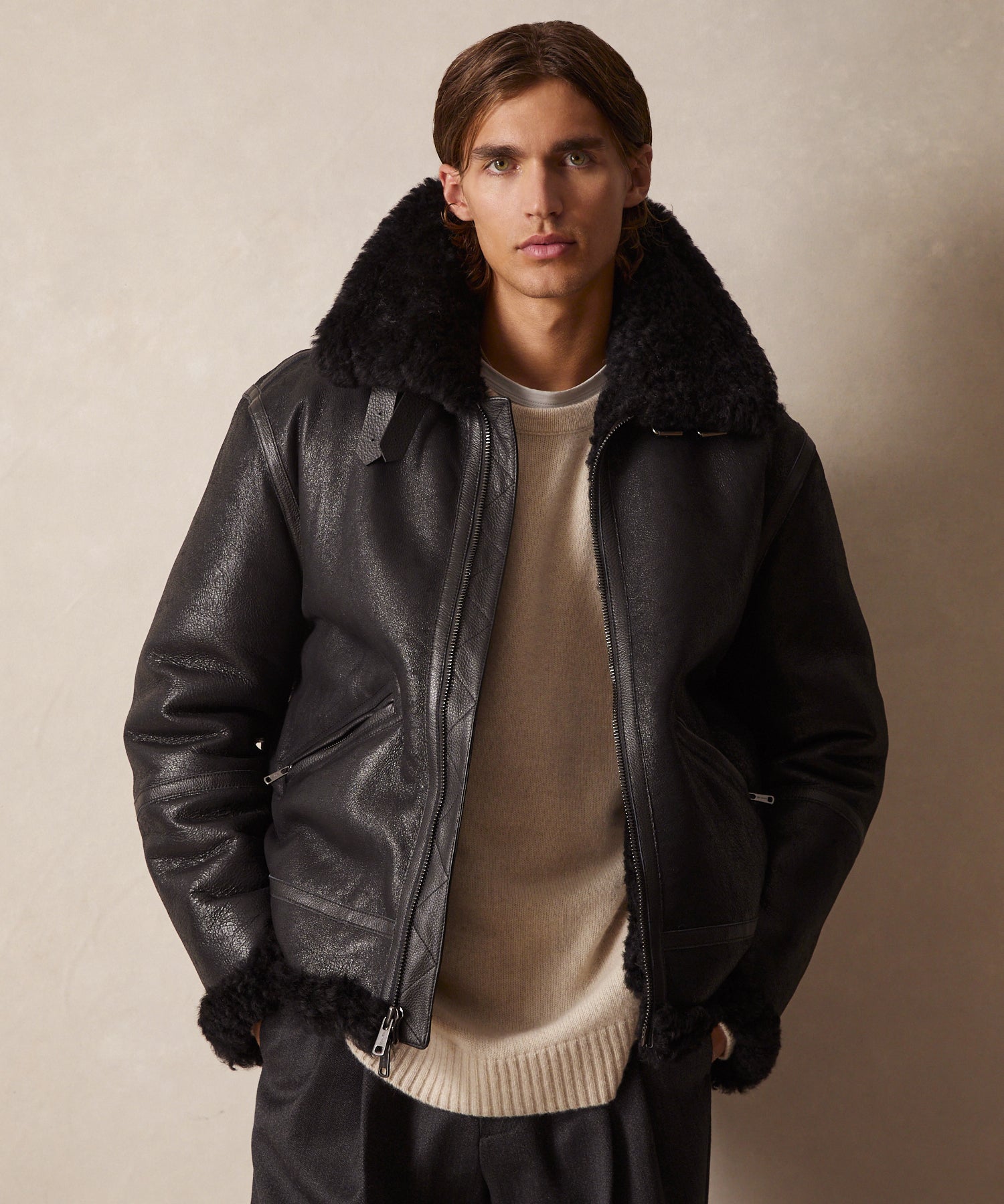 Blouson Aviateur Hiver Homme | Veste Parka Noire Élégante - LuxeStyle