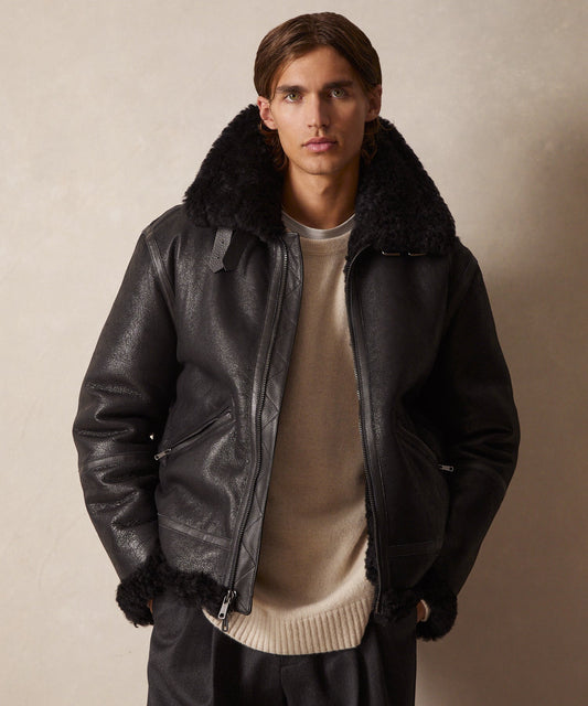 Blouson Aviateur Hiver Homme | Veste Parka Noire Élégante - LuxeStyle