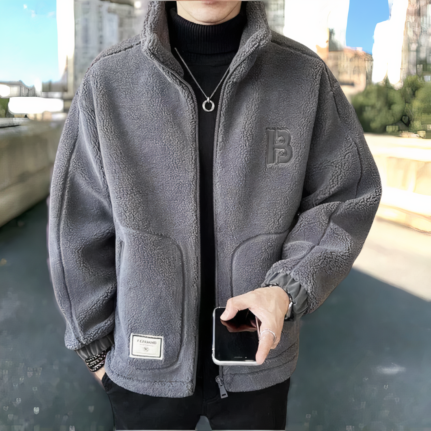 Veste Polaire Homme Élégante et Chaude au Look casual