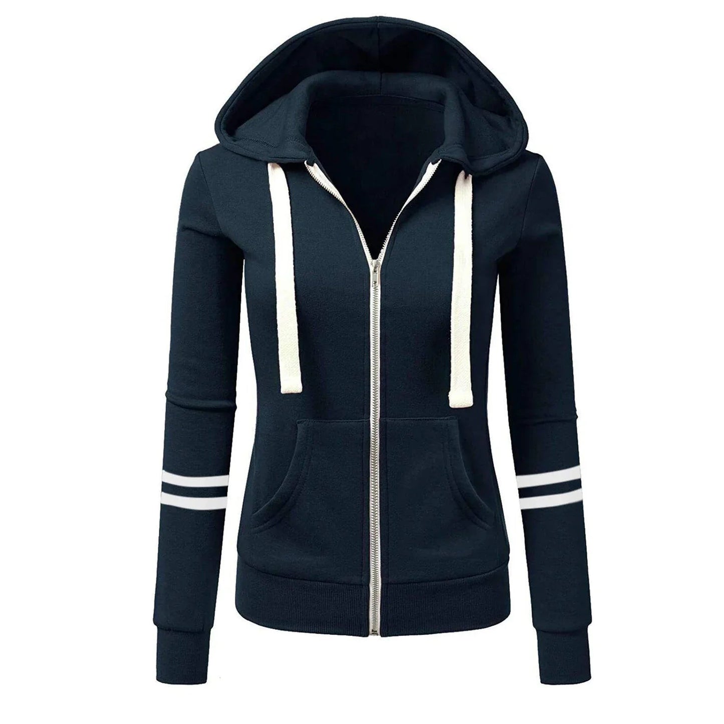 Veste Streetwear Femme à Capuche Zippée