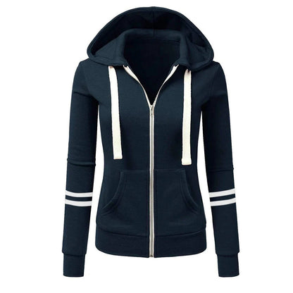 Veste Streetwear Femme à Capuche Zippée