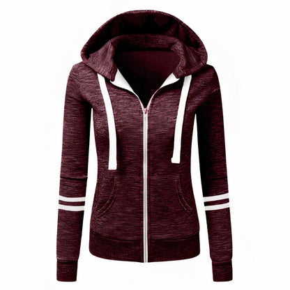 Veste Streetwear Femme à Capuche Zippée