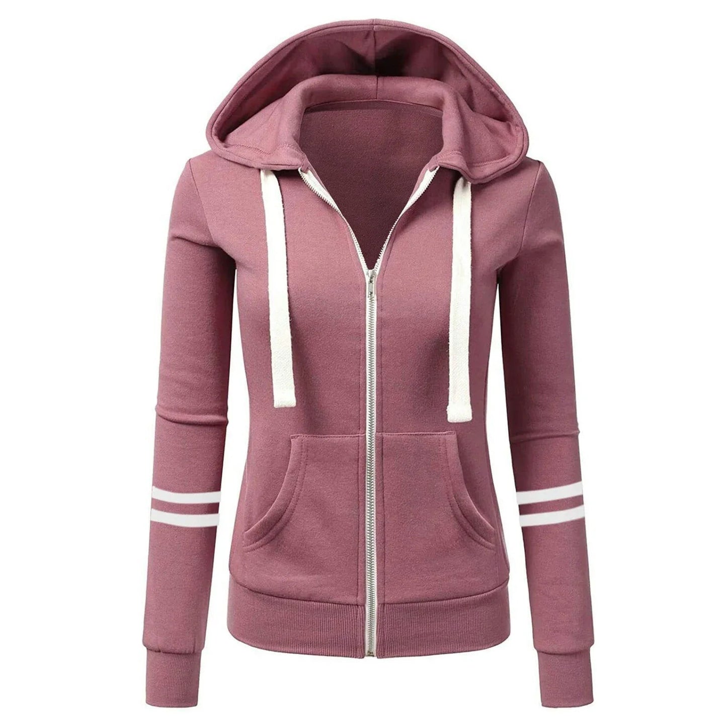 Veste Streetwear Femme à Capuche Zippée