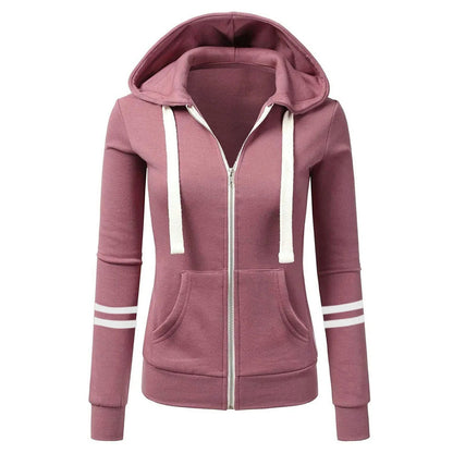 Veste Streetwear Femme à Capuche Zippée