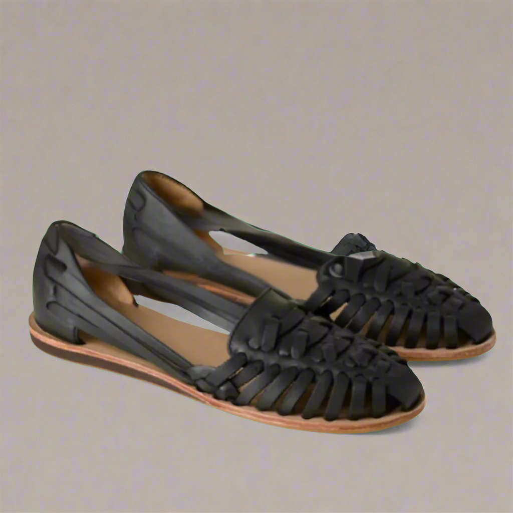 Chaussures Femmes Cuir Naturel Tressées Beige