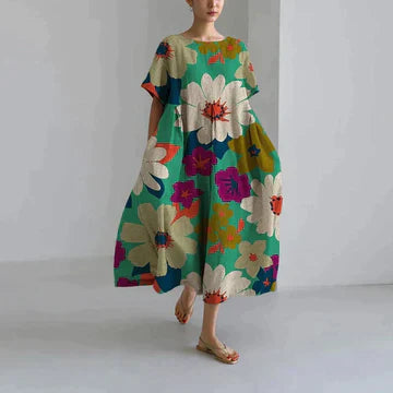 Robe Florale Chic Longue pour Femme