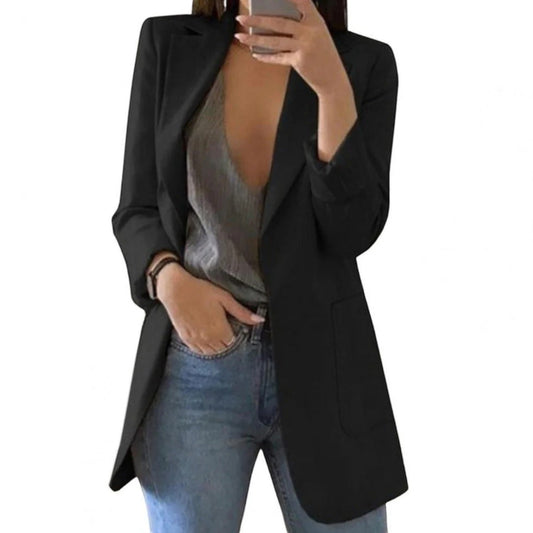 Elisa | Blazer Décontracté De Longueur Moyenne Pour Femmes