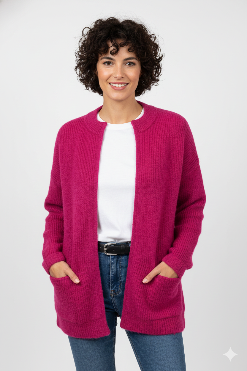 Veste Zippée Féminine - Gilet Douillet Confortable et Chic