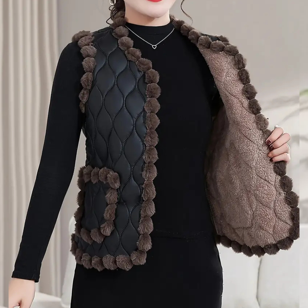 DELFINA - Gilet Tendance pour Femmes