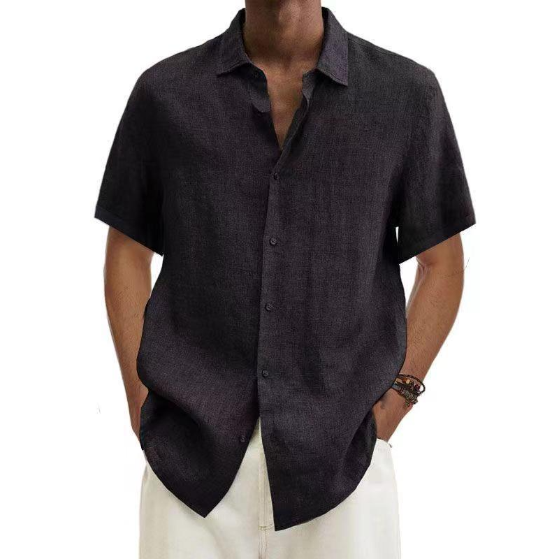 Chemise Homme Été Léger Manches Courtes