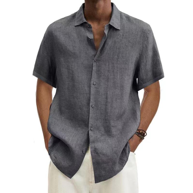Chemise Homme Été Léger Manches Courtes