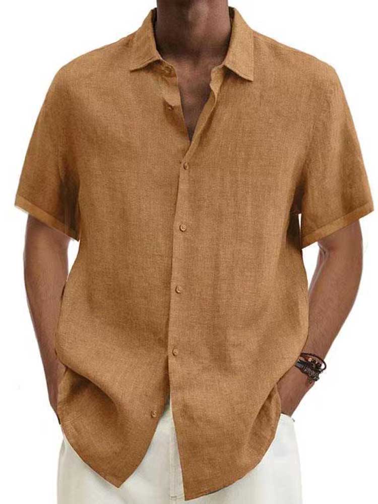 Chemise Homme Été Léger Manches Courtes - LuxeStyle