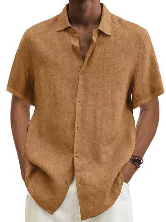 Chemise Homme Été Léger Manches Courtes - LuxeStyle