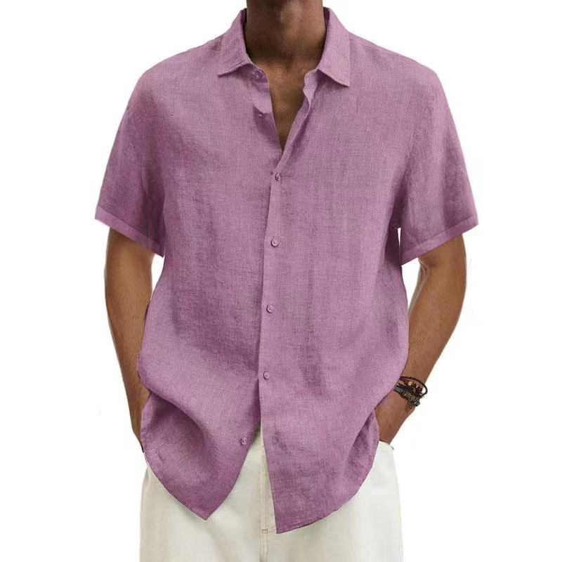 Chemise Homme Été Léger Manches Courtes