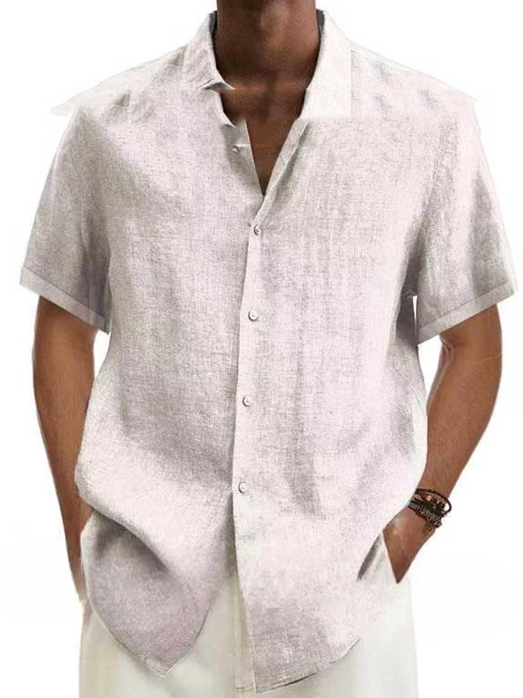 Chemise Homme Été Léger Manches Courtes